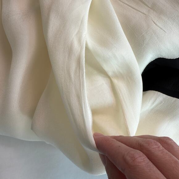 Sundance Ivory & Black Maxi Dress Blue Embroidered Lagenlook Style Size XL - Picture 16 of 16